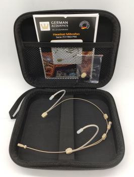 Preview: Headset Mikrofon / Kopfbügelmikrofon Omnidirektional  - HS 790 SO mit Transport/Aufbewahrungsbox